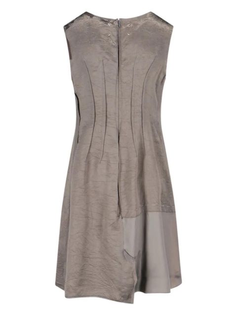 Maison Margiela crinkled-effect panelled midi dress - Grey - zdjęcie produktu nr 2