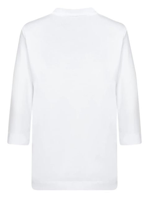 DRIES VAN NOTEN three-quarter sleeve cotton T-shirt - White - zdjęcie produktu nr 2
