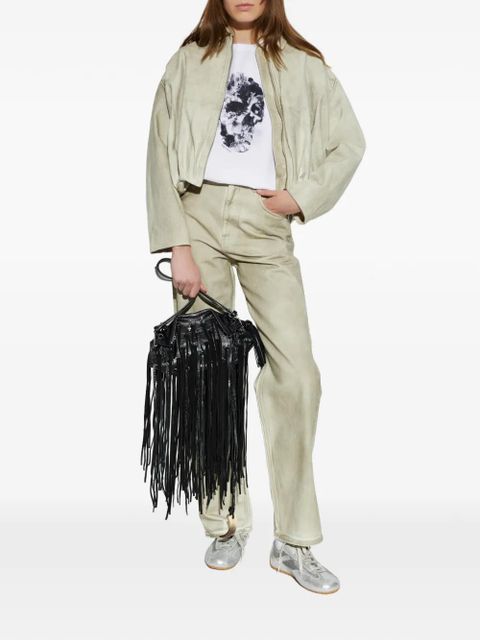 Alexander McQueen floral skull T-shirt - White - zdjęcie produktu nr 2