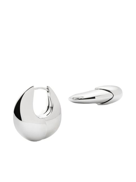 Missoma Sculptural Pebble hoop earrings - Silver