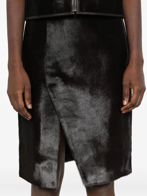 LouLou de Saison side-split midi skirt - Brown