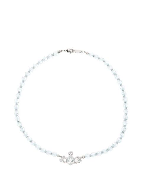 Vivienne Westwood Messaline Orb choker - Silver - zdjęcie produktu nr 1