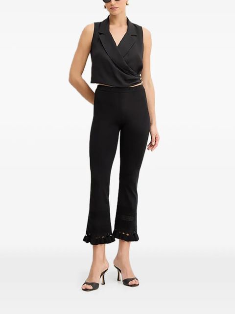 TWINSET crochet ruffled trousers - Black - zdjęcie produktu nr 2