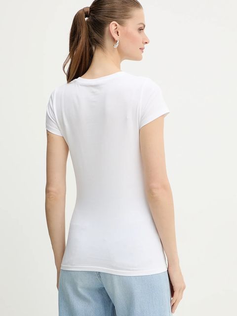 Armani Exchange t-shirt damski kolor biały XW001347 AF17173 - zdjęcie produktu nr 2