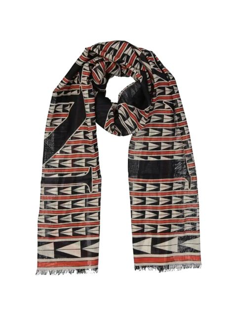 Lanvin geometric pattern scarf - Black - zdjęcie produktu nr 2