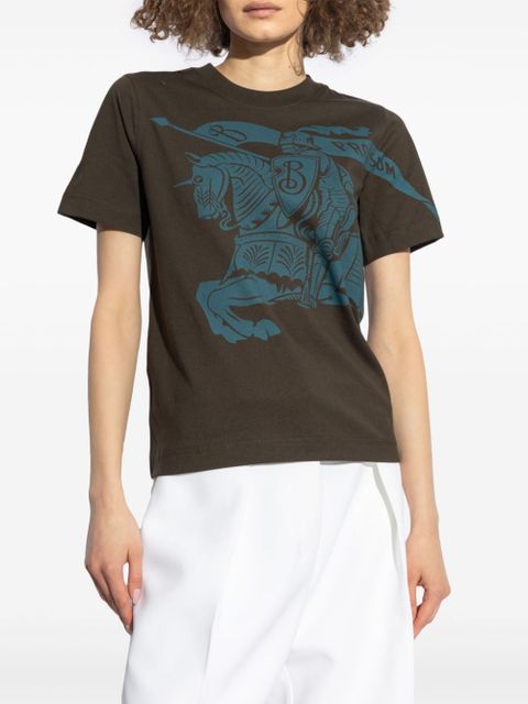 Burberry Equestrian Knight cotton T-shirt - Brown