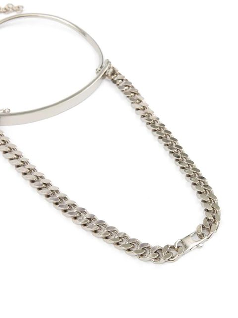 MM6 Maison Margiela mixed chain necklace - Silver