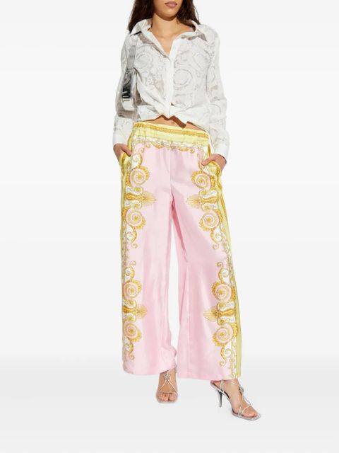 Versace barroco-printed trousers - Pink - zdjęcie produktu nr 2
