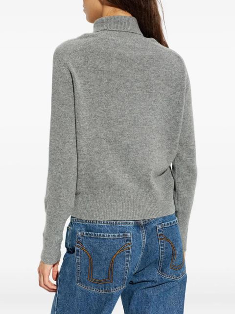 Victoria Beckham roll-neck logo-detailed sweater - Grey