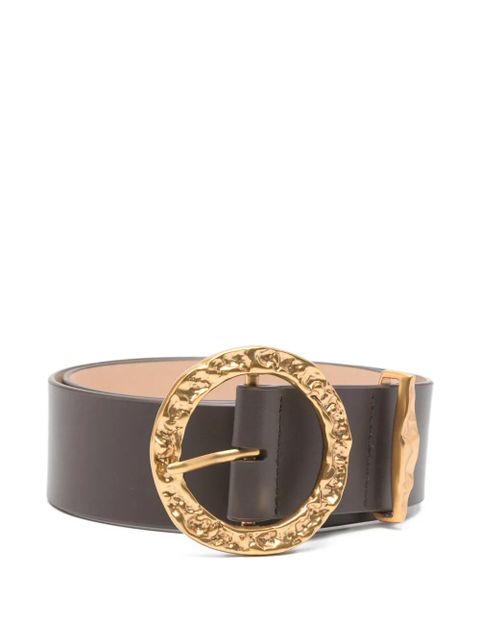 ZIMMERMANN Solena textured round buckle belt - Brown - zdjęcie produktu nr 1