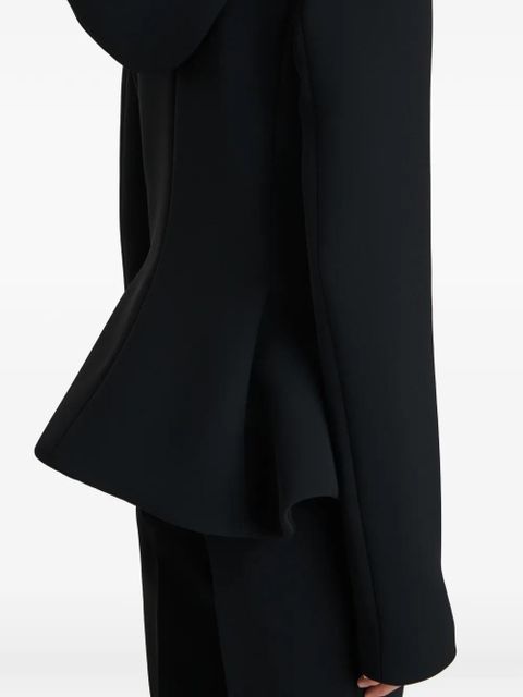 KHAITE hooded button jacket - Black