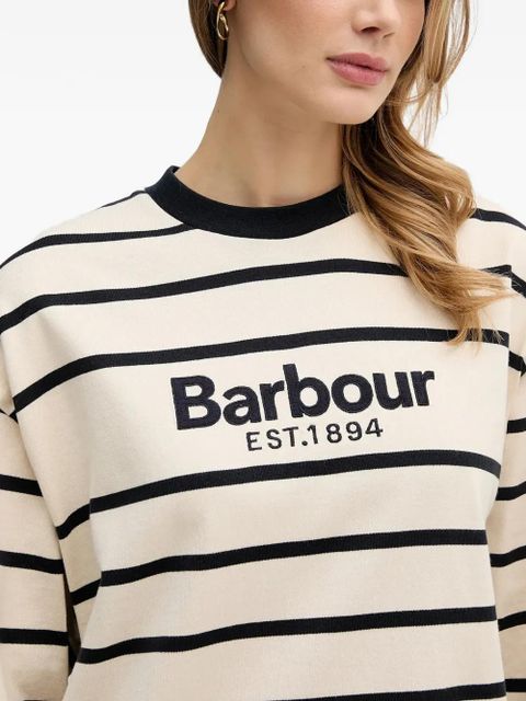 Barbour Maeve striped long-sleeved T-shirt - Neutrals