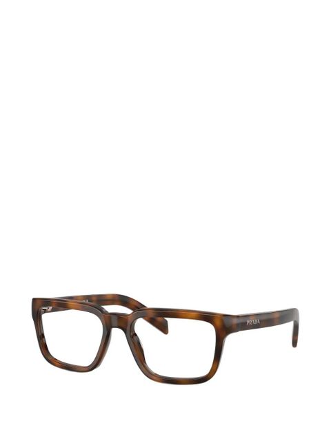 Prada Eyewear square-frame glasses - Brown - zdjęcie produktu nr 2