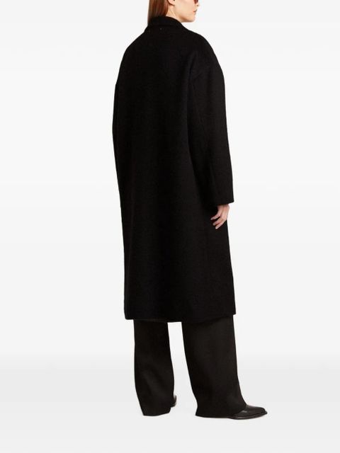 Golden Goose single-breasted welt-pocket coat - Black