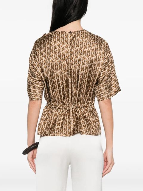 Max Mara printed blouse - Brown