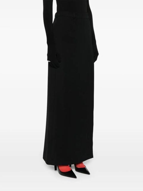 Balenciaga slit tailored maxi skirt - Black