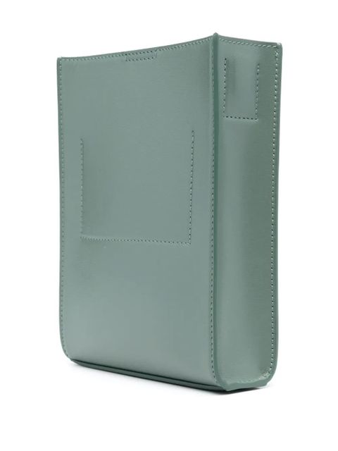 Jil Sander small Tangle leather cross body bag - Green - zdjęcie produktu nr 2