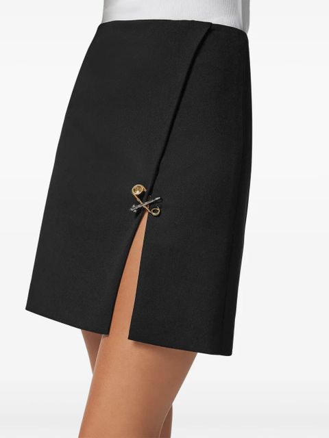 Versace Safety Pin A-line mini skirt - Black