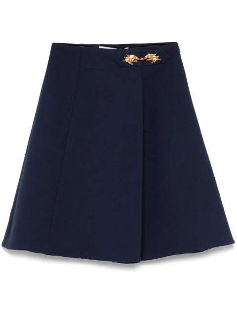 Valentino Garavani pleat-detailed mini skirt - Blue - zdjęcie produktu nr 1