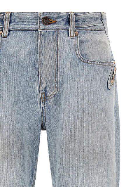 Balenciaga City washed-out denim jeans - Blue