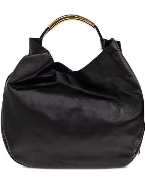 Moschino leather tote bag - Black - zdjęcie produktu nr 1