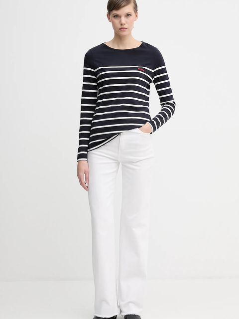 Barbour longsleeve bawełniany BRADLEY kolor granatowy LML0892 - zdjęcie produktu nr 2