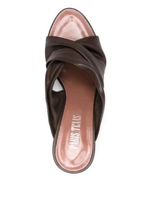 Paris Texas 75mm Maria sandals - Brown