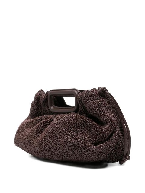 Maje top-handle tote bag - Brown