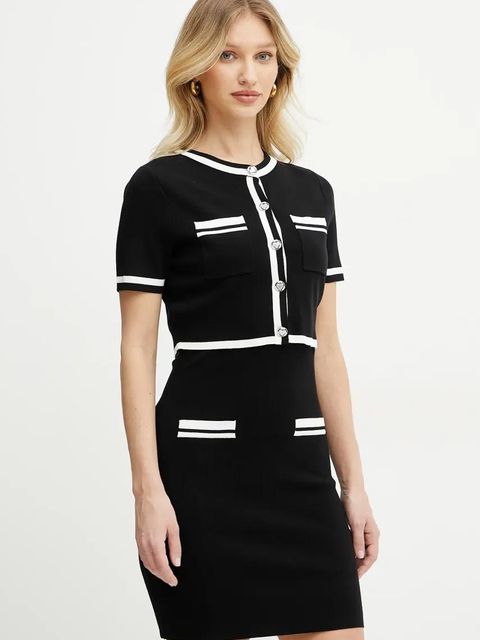 Morgan sukienka RMBIBI kolor czarny mini dopasowana RMBIBI - zdjęcie produktu nr 1