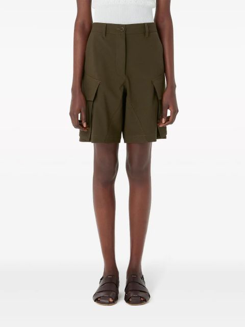 JW Anderson tailored wool cargo shorts - Green