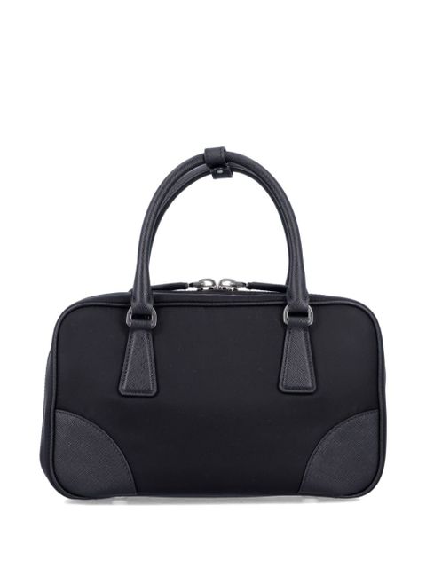 Prada embroidered detailing mini bag - Black