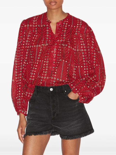 MARANT ÉTOILE Salika blouse - Red