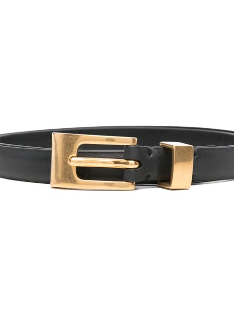 The Row Downtown buckled leather belt - Black
