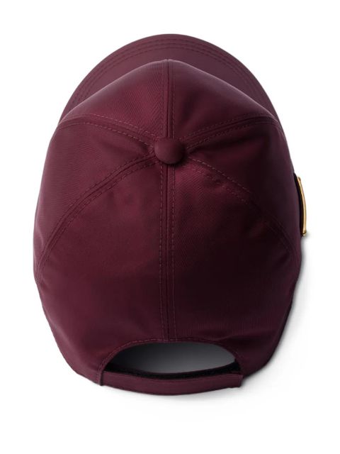 Prada logo-plaque baseball cap - Red - zdjęcie produktu nr 2