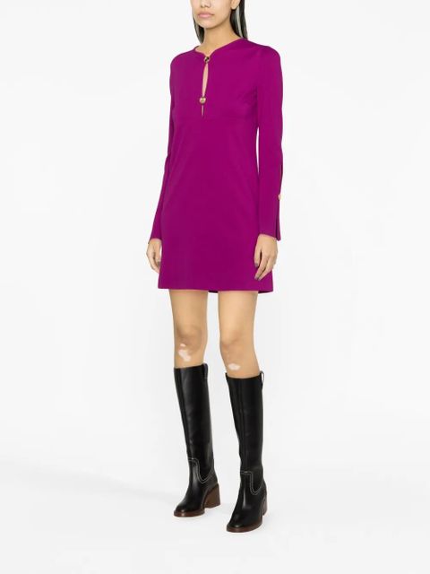 PINKO slit-sleeve minidress - Purple