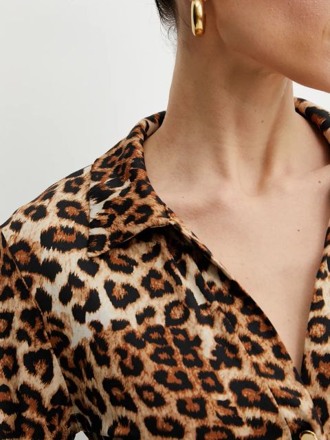 Morgan bluzka TUFUS damska kolor beżowy wzorzysta TUFUS