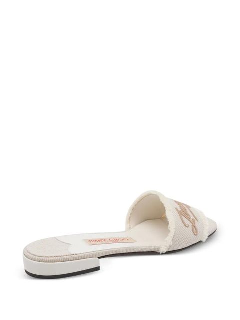 Jimmy Choo Joa logo-embroidered sandals - Neutrals