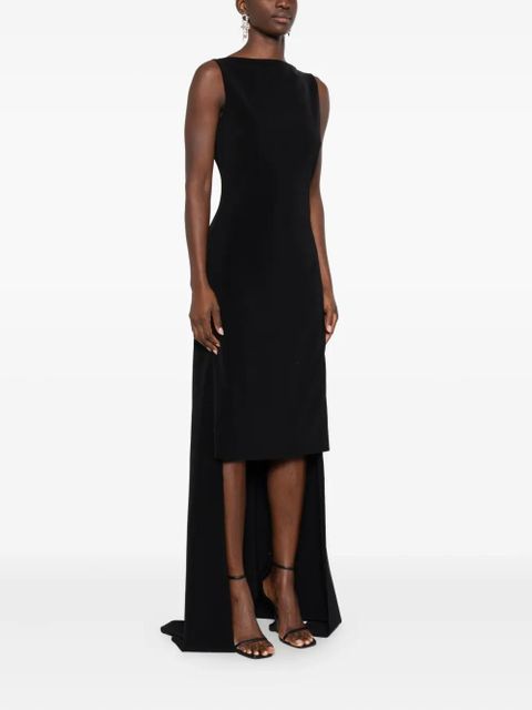 Balenciaga sleeveless pleat-detail dress - Black