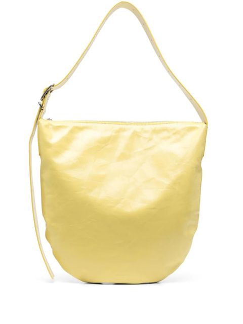 Jil Sander polished-finish leather tote bag - Yellow - zdjęcie produktu nr 1