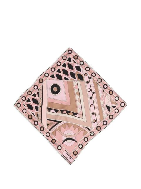 PUCCI Vivara print small silk carrè - Pink - zdjęcie produktu nr 1