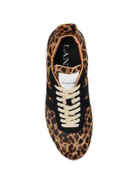 Lanvin animal-print sneakers - Neutrals