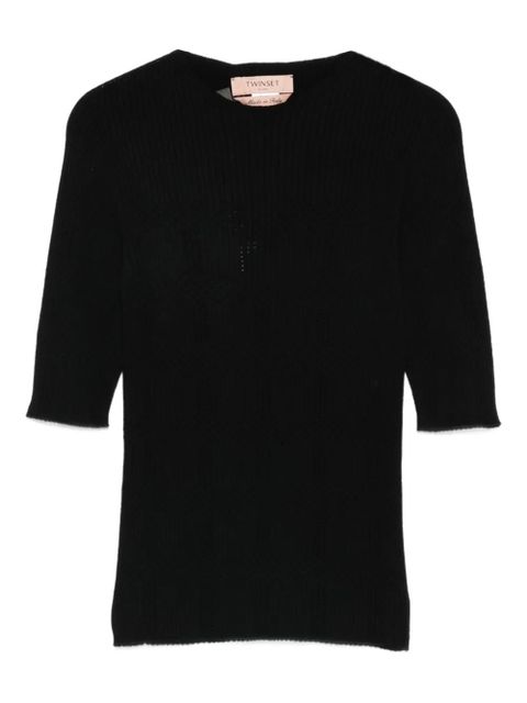 TWINSET ribbed top - Black - zdjęcie produktu nr 1