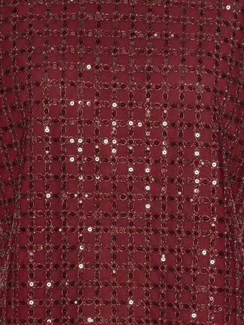 ROTATE BIRGER CHRISTENSEN sequin-embellished top - Red