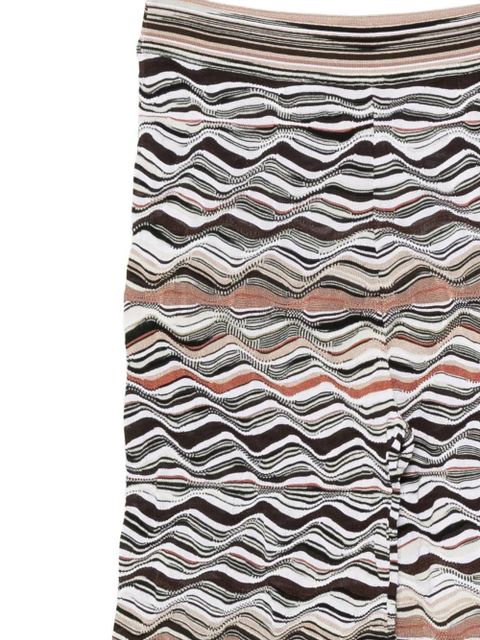 Missoni wave-pattern straight-leg trousers - Neutrals
