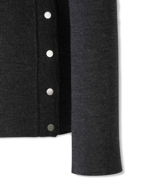 Jil Sander V-neck button-detail sweater - Grey