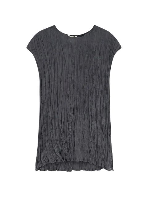 Alysi round-neck textured top - Grey - zdjęcie produktu nr 1