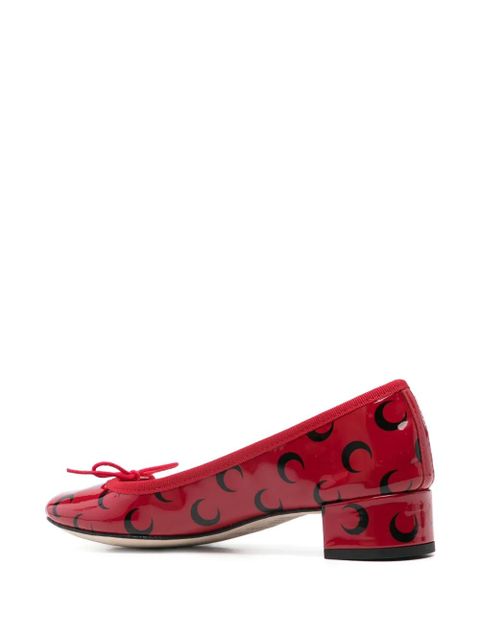 Marine Serre x Repetto 30mm Camille pumps - Red