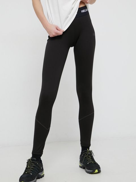 Helly Hansen legginsy damskie kolor czarny gładkie - zdjęcie produktu nr 1