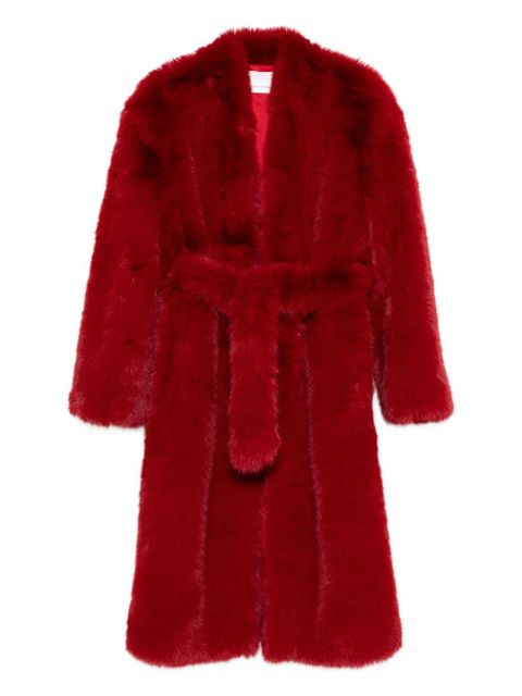 The Frankie Shop Destiny padded faux-fur coat - Red - zdjęcie produktu nr 1