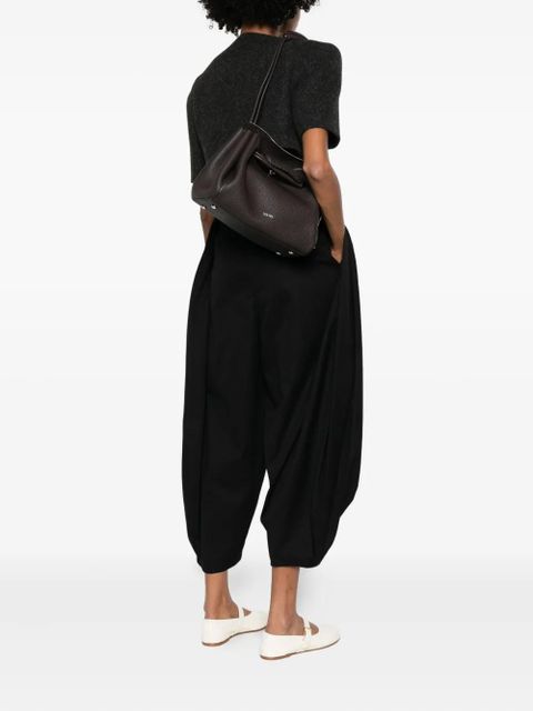 LOEWE top-handles textured-leather satchel bag - Brown - zdjęcie produktu nr 2